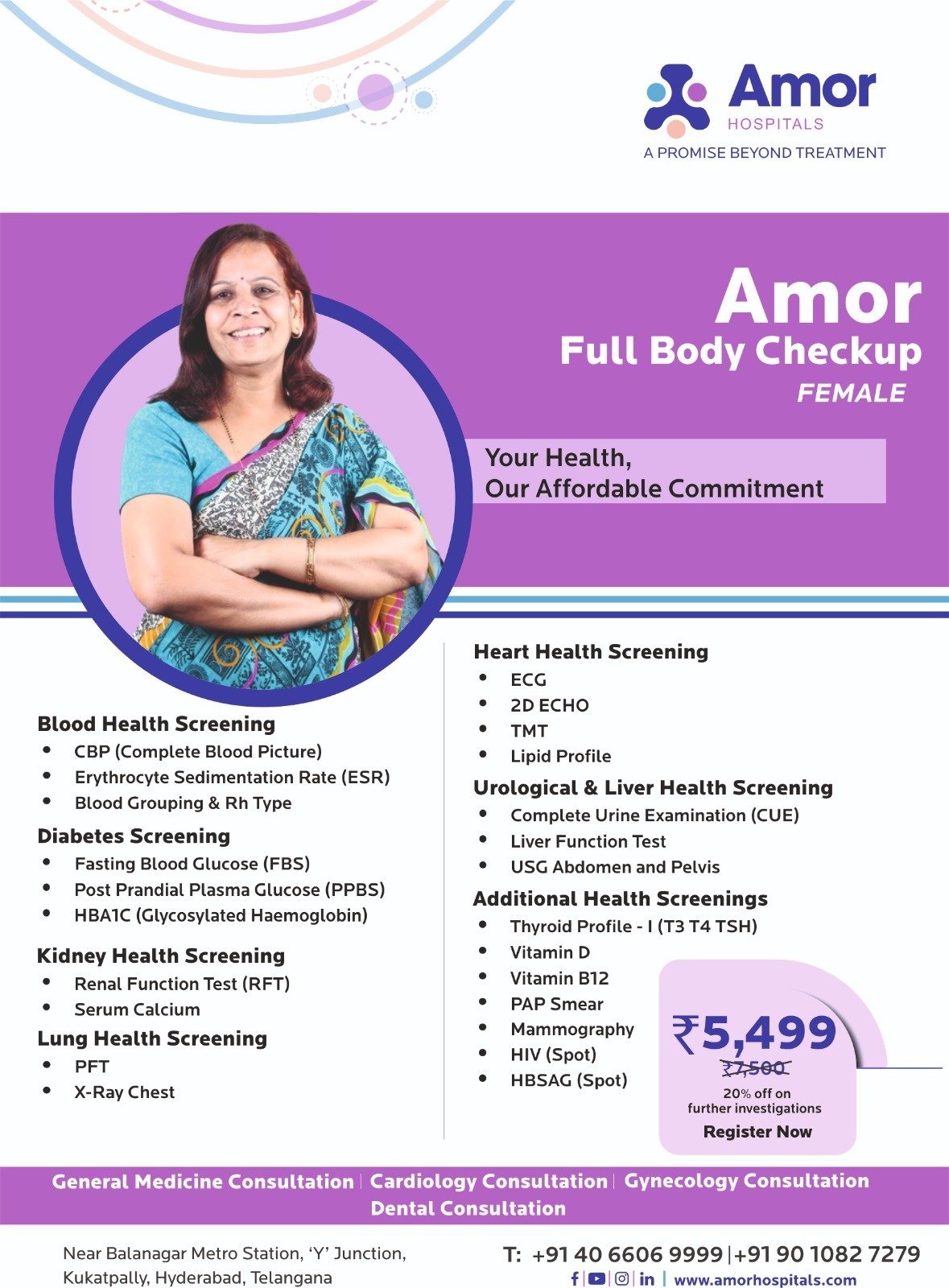 Full Body Check-up (Female)