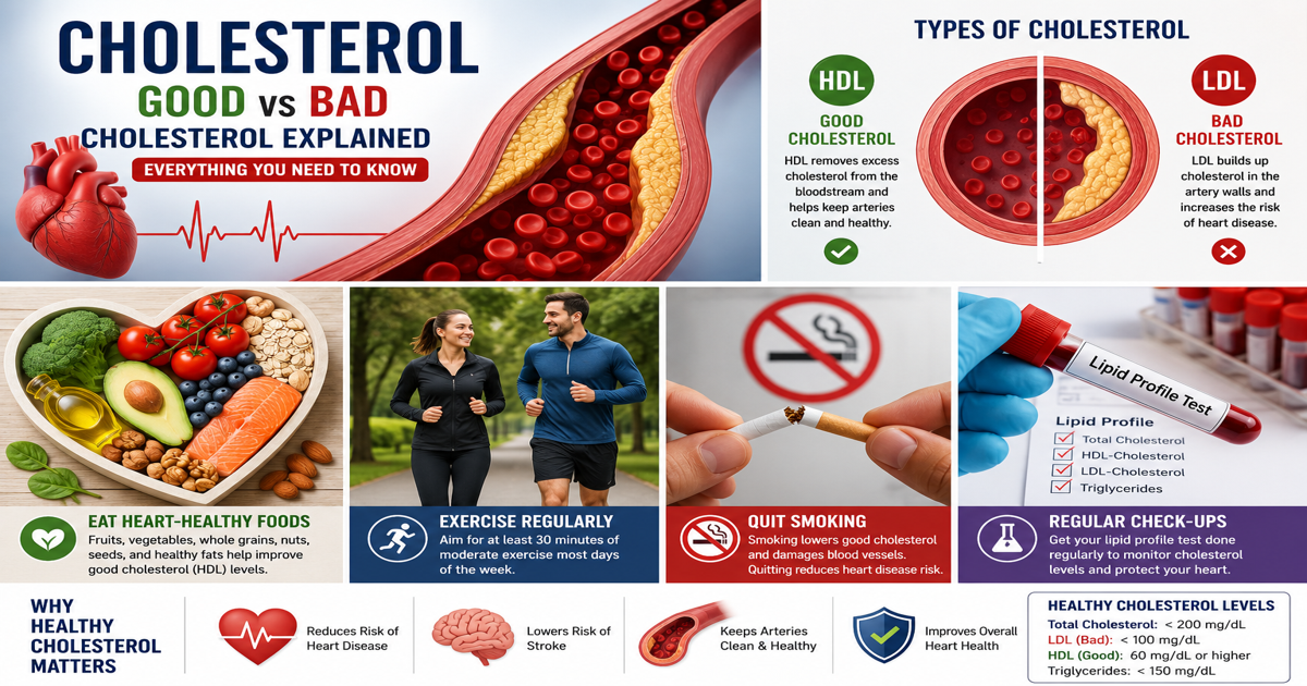 Cholesterol: Good vs Bad Cholesterol Explained – Everything You Need to Know